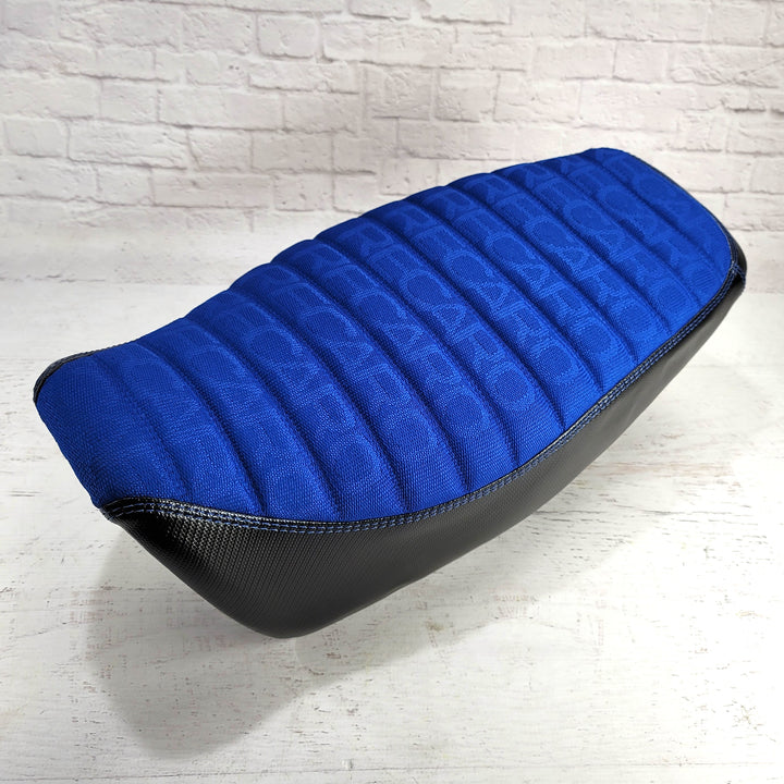 2022 - 2026 BLUE RECARO Honda Grom Seat Cover Padded Tuck and Roll MSX125