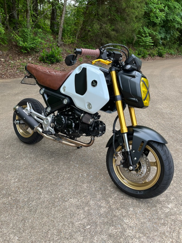 READY TO SHIP! 2022 - 2026 Honda Grom Whiskey Diamond Seat Cover Padded