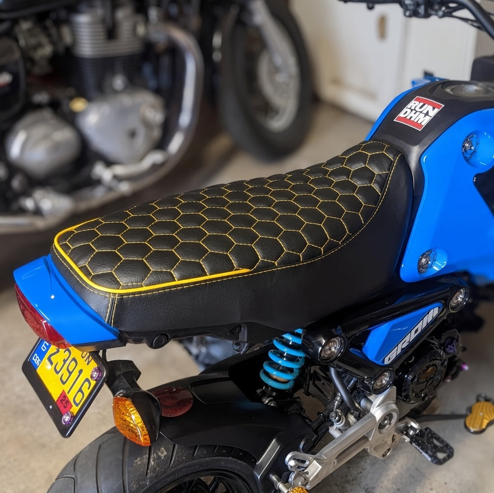 Honda Grom Hexagon Honeycomb Seat Cover