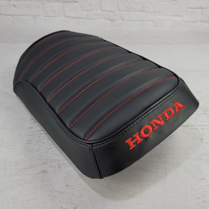 MADE TO ORDER Honda Ruckus Padded Black Tuck and Roll Seat Cover