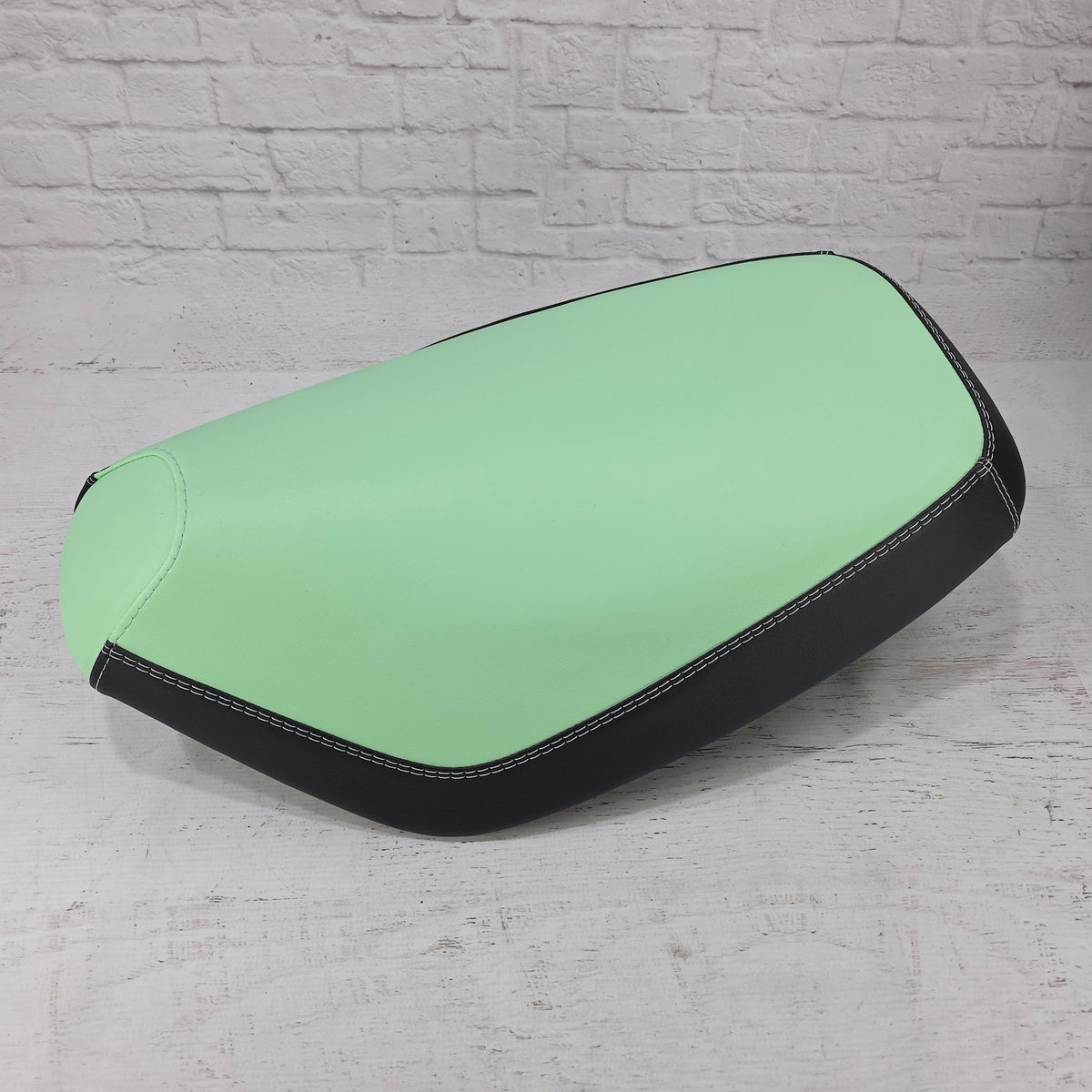 Honda Dio 1 & 2 Lime Sherbet Minty Seat Cover, handmade Honda Dio seat cover by Cheeky Seats, product detail view 2