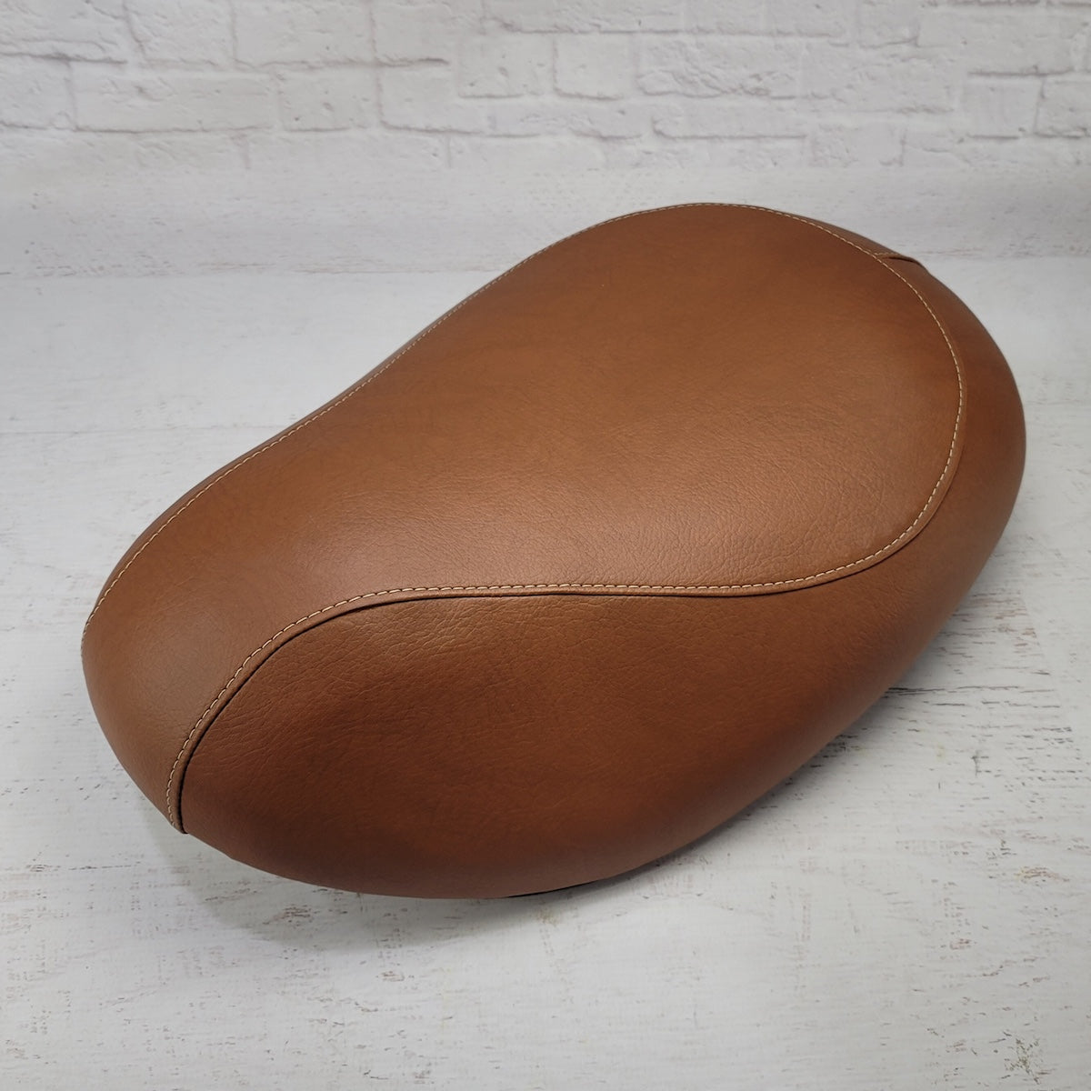 READY TO SHIP! Honda Metropolitan Cinnamon Seat Cover, handmade Honda Metropolitan seat cover by Cheeky Seats, featured product view