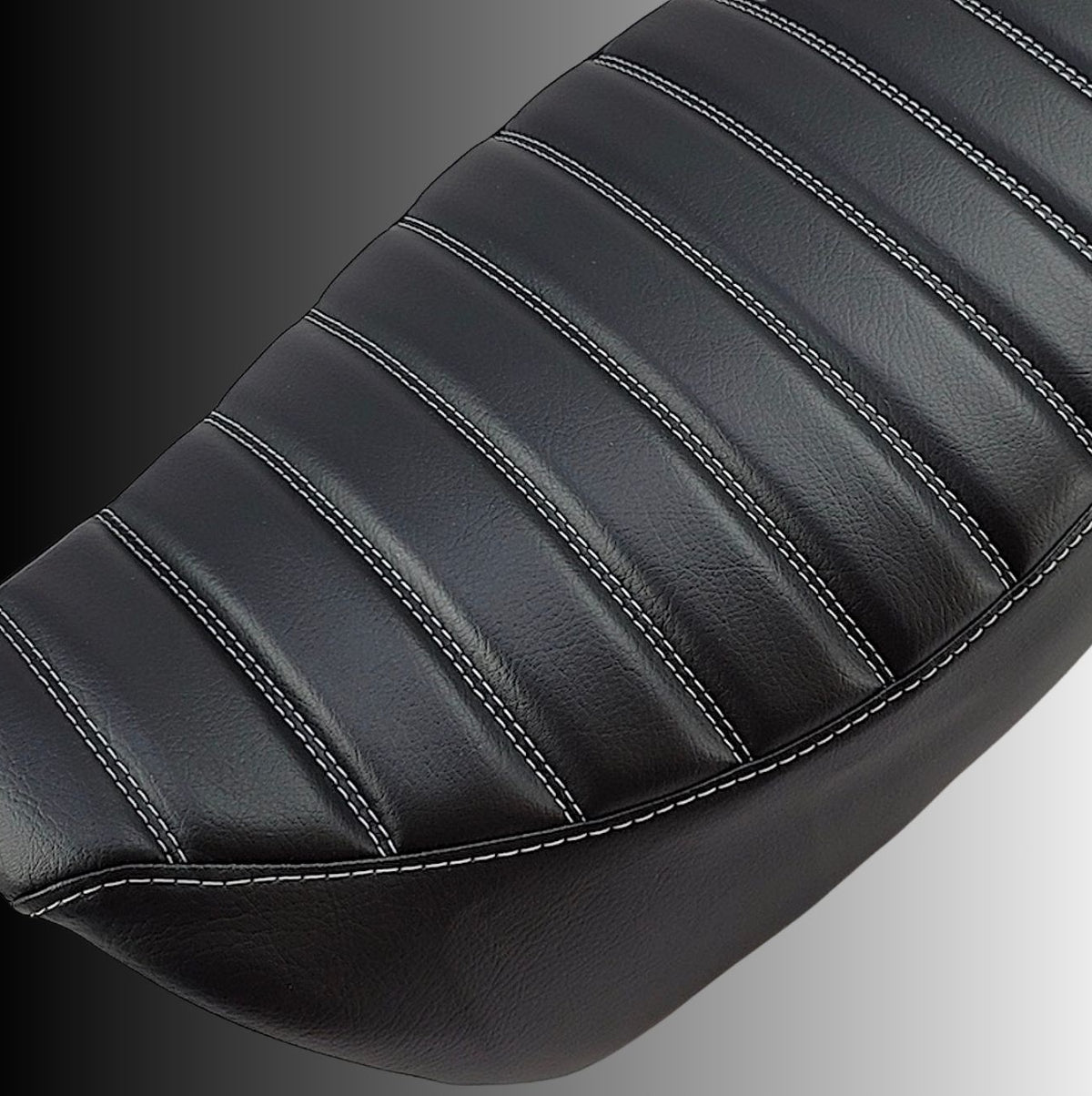 Ready to Ship! 2022-26 Honda Grom Tuck and Roll Seat Cover, handmade Honda Grom seat cover by Cheeky Seats, featured product view