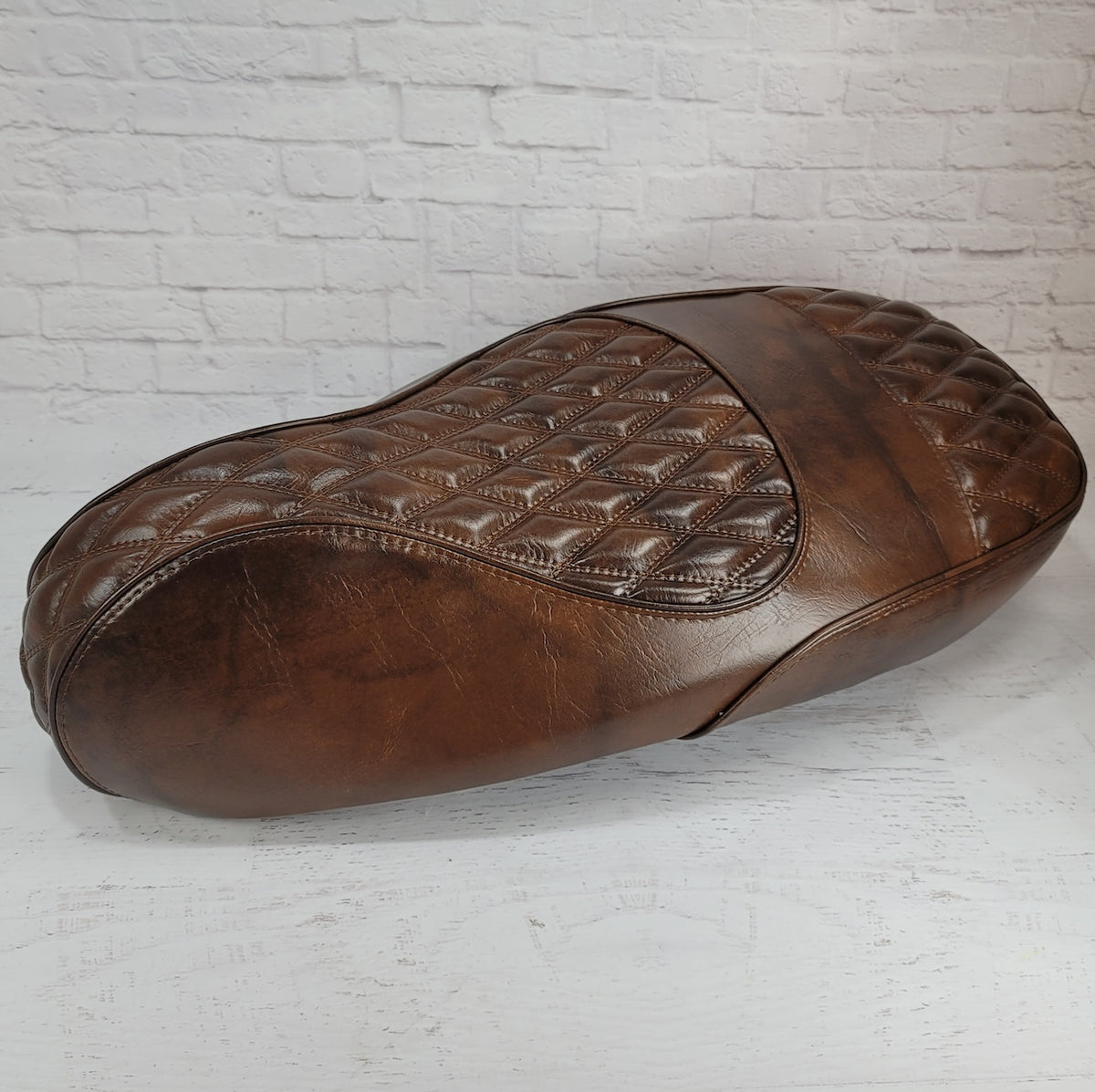 Vespa Sprint / Primavera 50 - 150 Diamond Brown Seat Cover by Cheeky Seats