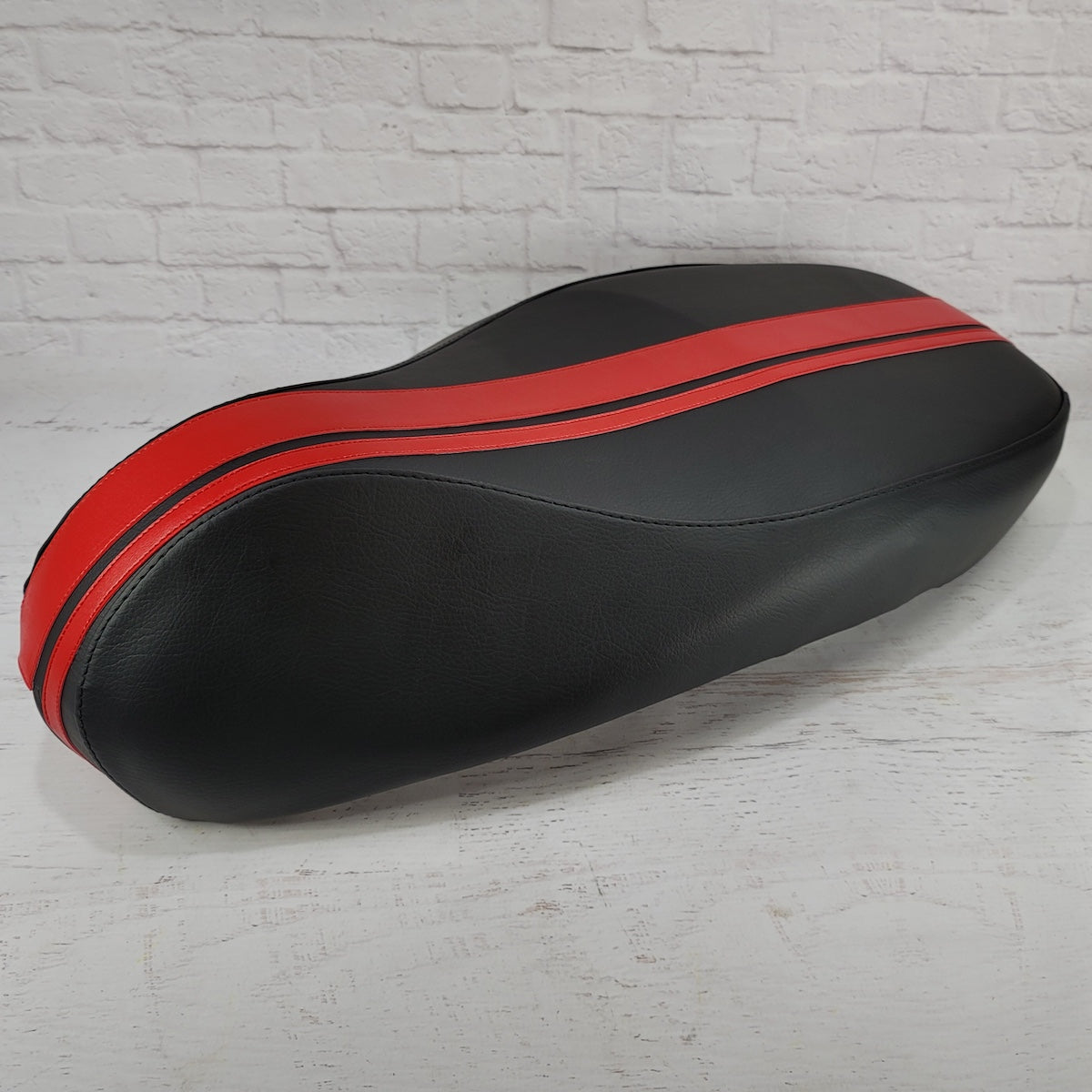 Vespa Primavera Sprint Dual Racing Stripe Scooter Seat Cover by Cheeky Seats