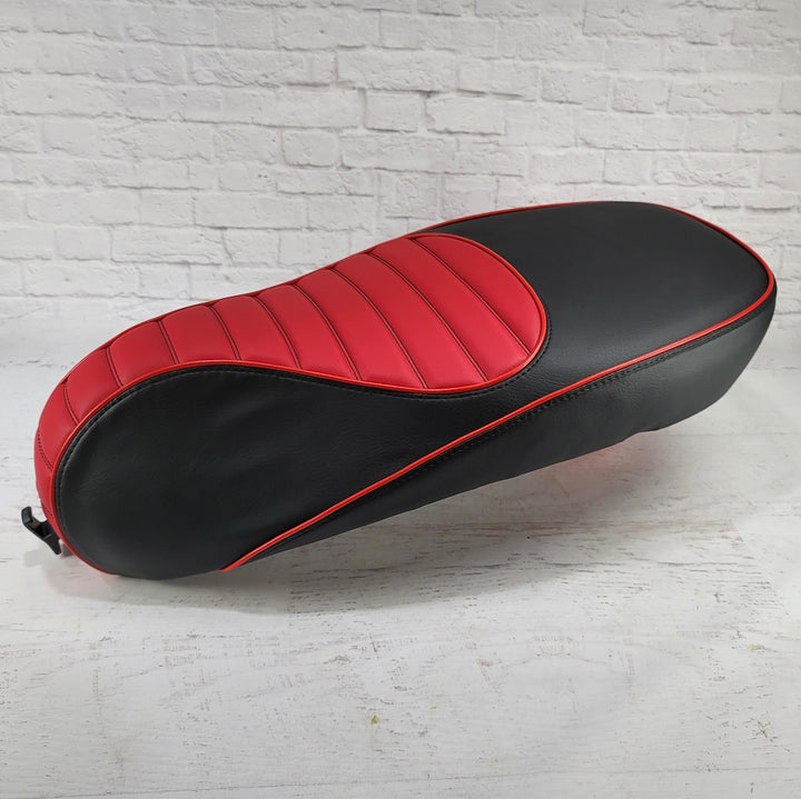 Vespa Sprint / Primavera Padded Black and Red Seat Cover