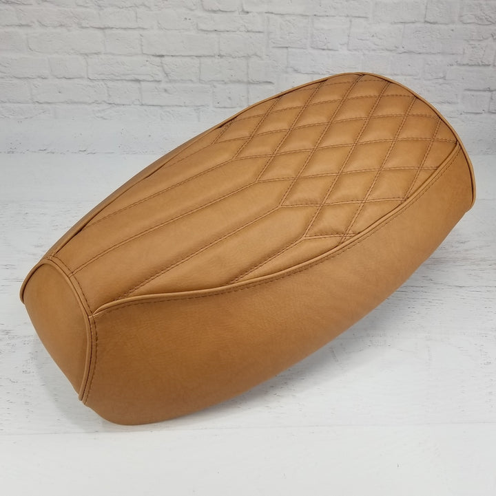 Yamaha Vino 125 Diamond Pleat Seat Cover Golden Tan/Brown