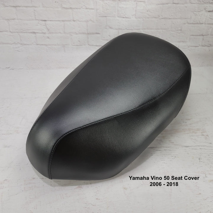 READY TO SHIP Yamaha Vino 50 Black Seat Cover, Waterproof - No Staples!