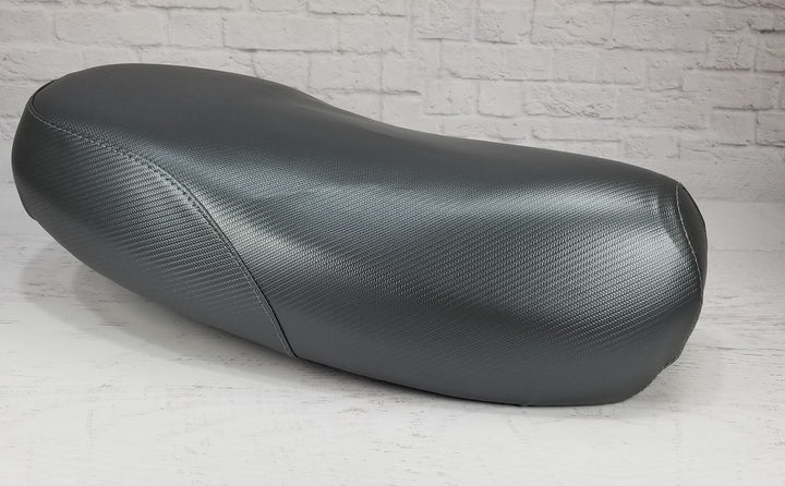 Yamaha Zuma II BWS Gray Carbon Fiber Scooter Seat Cover - Waterproof