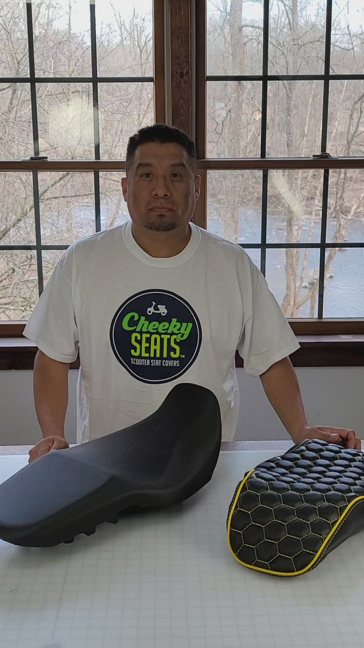 Honda Grom Seat Cover MSX125 HEXAGON Honeycomb - Handmade