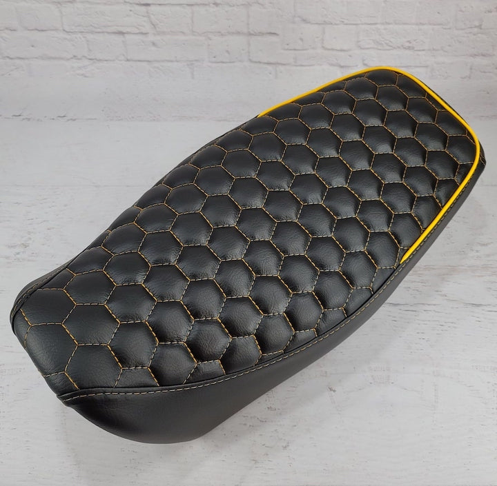 Honda Grom Seat Cover MSX125 HEXAGON Honeycomb - Handmade