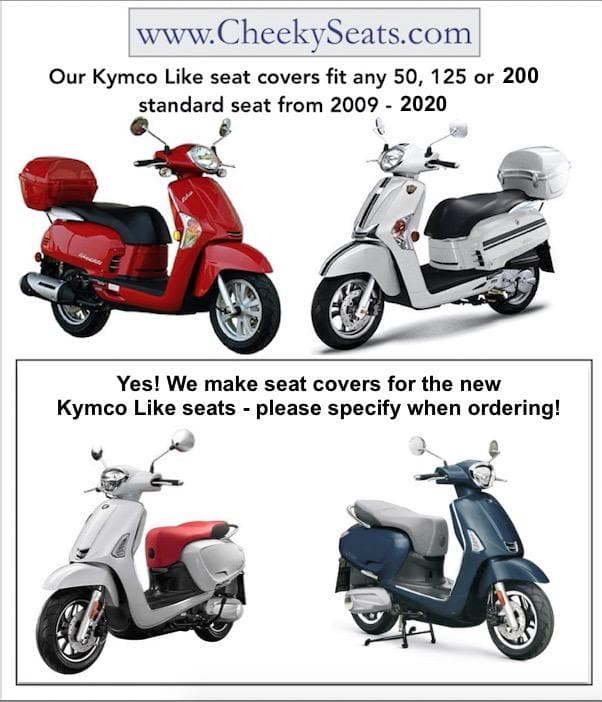 Kymco Like 50 - 200 Whiskey Brown Seat Cover