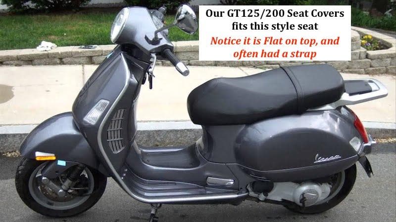 Vespa GT 125/200 seat identifier diagram