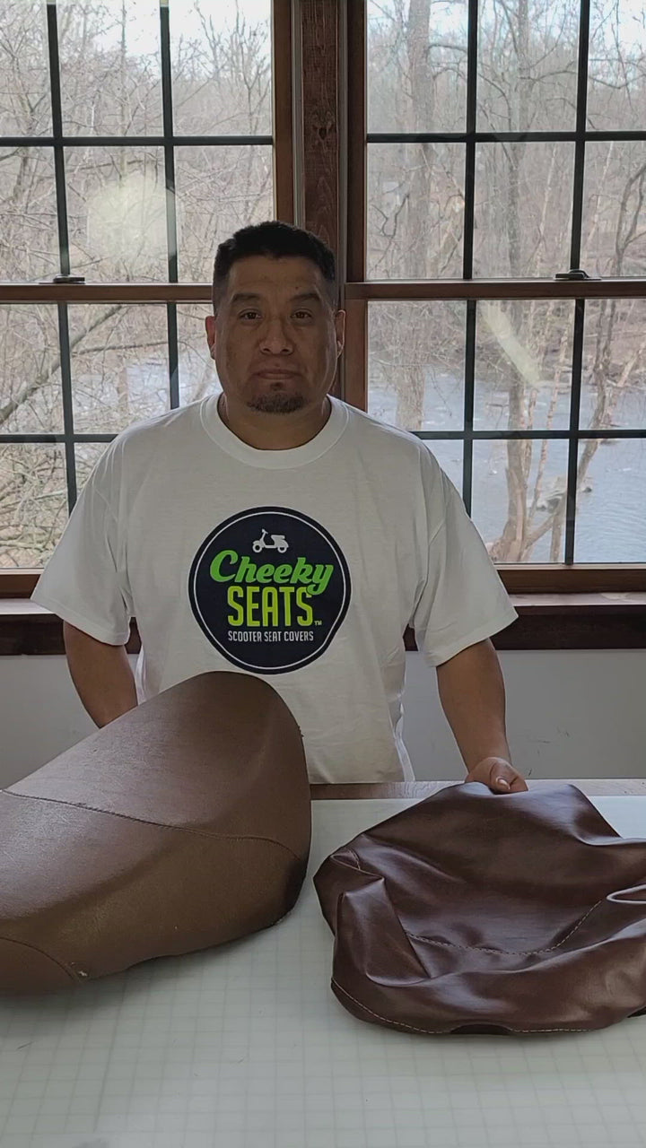 Genuine Buddy Tuck and Roll Padded Whiskey Brown Seat Cover