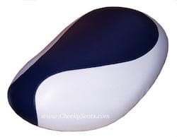READY TO SHIP! 2002 - 2011 Honda Metropolitan Classic Two Tone Seat Cover, handmade Honda Metropolitan seat cover by Cheeky Seats, product detail view 4