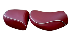 Vespa LXV Matte Merlot Burgundy with Piping