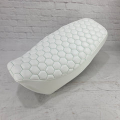 Honda Grom WHITE HEXAGON Honeycomb Seat Cover 2013-2026
