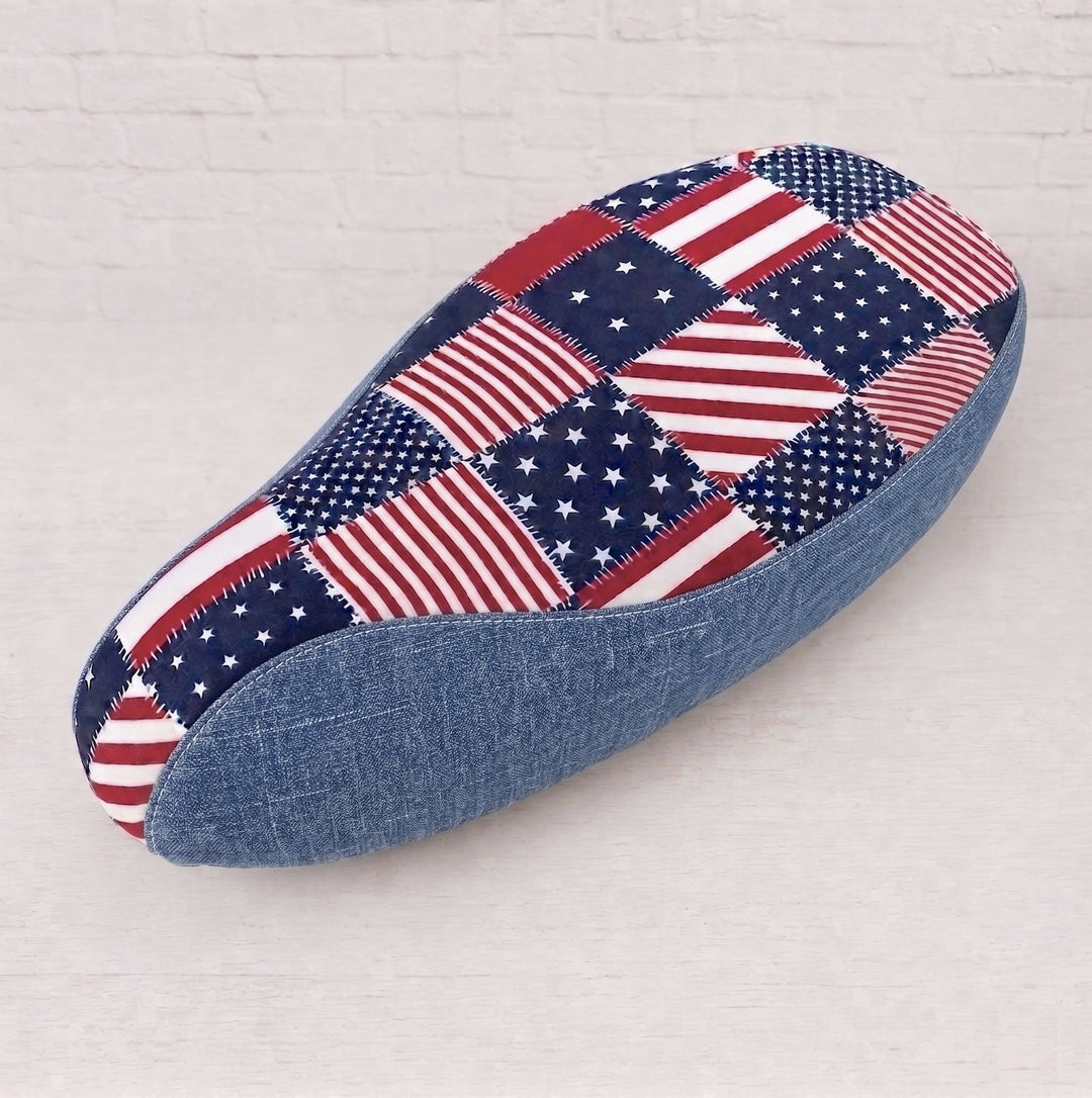 Stars and Stripes USA Patchwork Scooter Seat Cover – Just in Time for the Fourth of July!!!