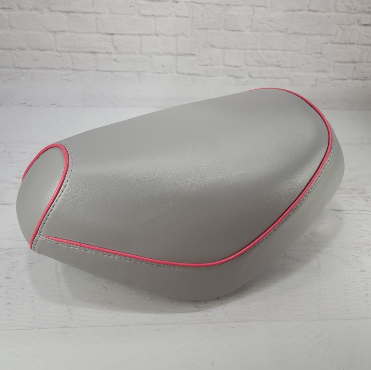 Honda Elite SA50 Gray Seat Cover, handmade Honda Elite SA50 seat cover by Cheeky Seats, featured product view