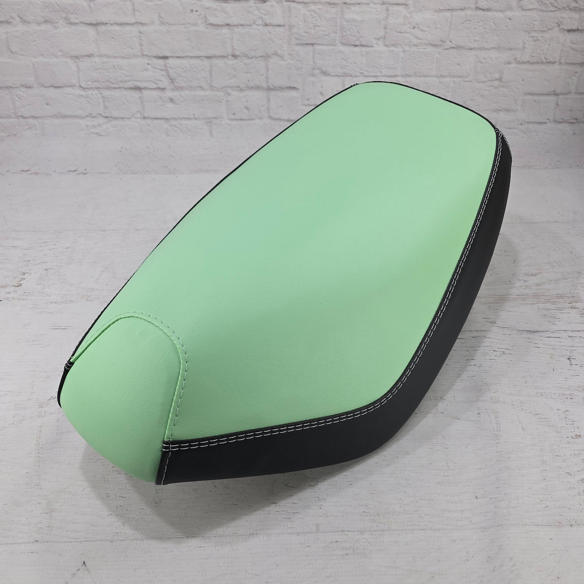 Honda Dio 1 & 2 Lime Sherbet Minty Seat Cover, handmade Honda Dio seat cover by Cheeky Seats, featured product view