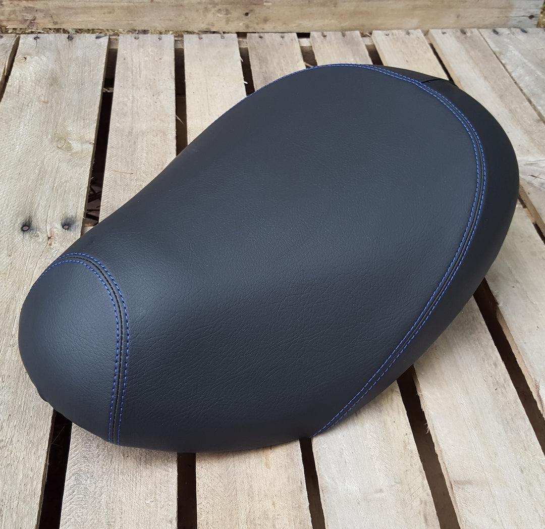 Honda Metropolitan CH50 Seat Cover Matte Black with French Seams