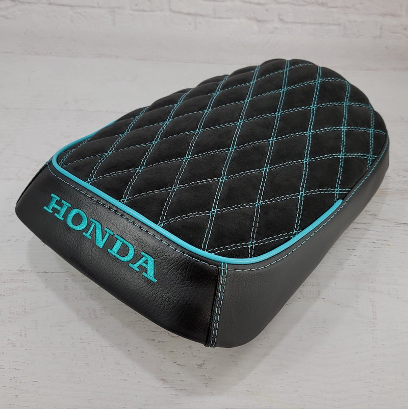 Honda Ruckus Alcantara® Suede diamond seat cover with piping