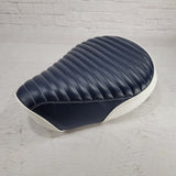 Honda Super Cub navy blue two-tone mini pleat seat cover