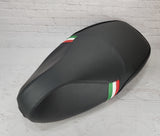 Vespa Sprint Primavera Black with Italian Racing Stripes by Cheeky Seats