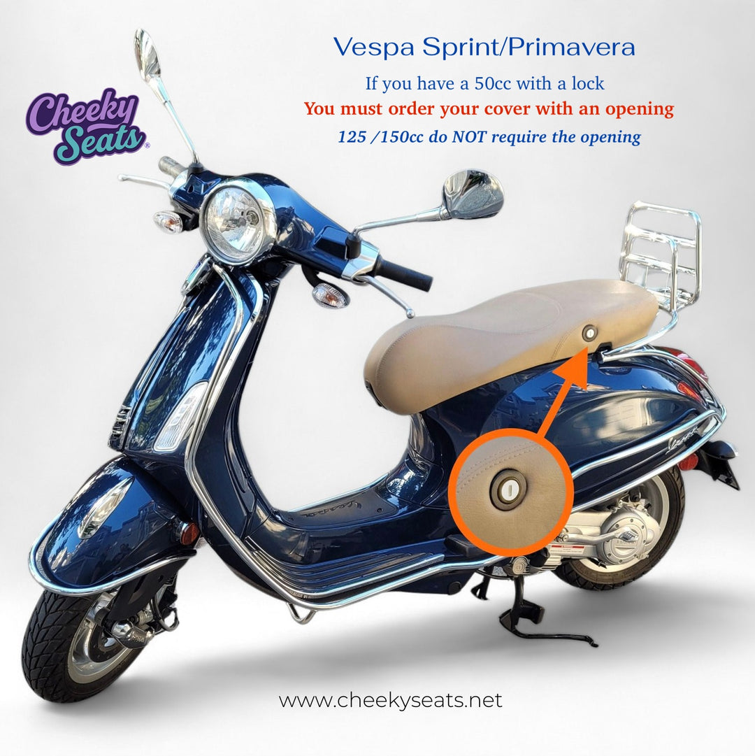 Vespa Sprint Primavera 50 125 150 Matte Camel Tan Seat Cover