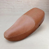Vespa LX 50 150 caramel seat cover with French seams