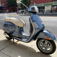 Vespa GTS 250 300 Seat Cover Vanilla Cream with Piping