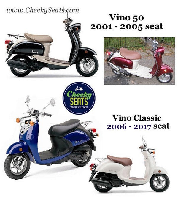 READY TO SHIP Yamaha Vino 50 Black Seat Cover, Waterproof - No Staples!