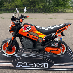 Honda Navi CHECKERS Seat Cover Black and White Checks