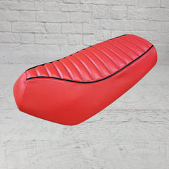 Yamaha Zuma 50 Seat Cover 2002 - 2019 Inferno Red Tuck and Roll