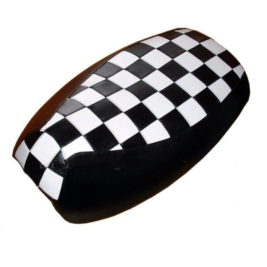 Yamaha Vino 125 Checkers Black and White Seat Cover Made in the USA!