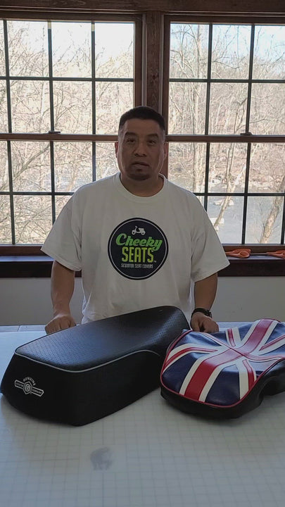 Cheeky Seats video installation of Genuine Buddy Kick Union Jack Seat Cover 