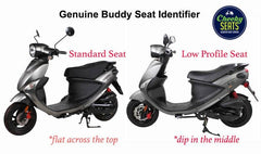 Genuine Buddy Dual Black with Racing Stripe Seat Cover