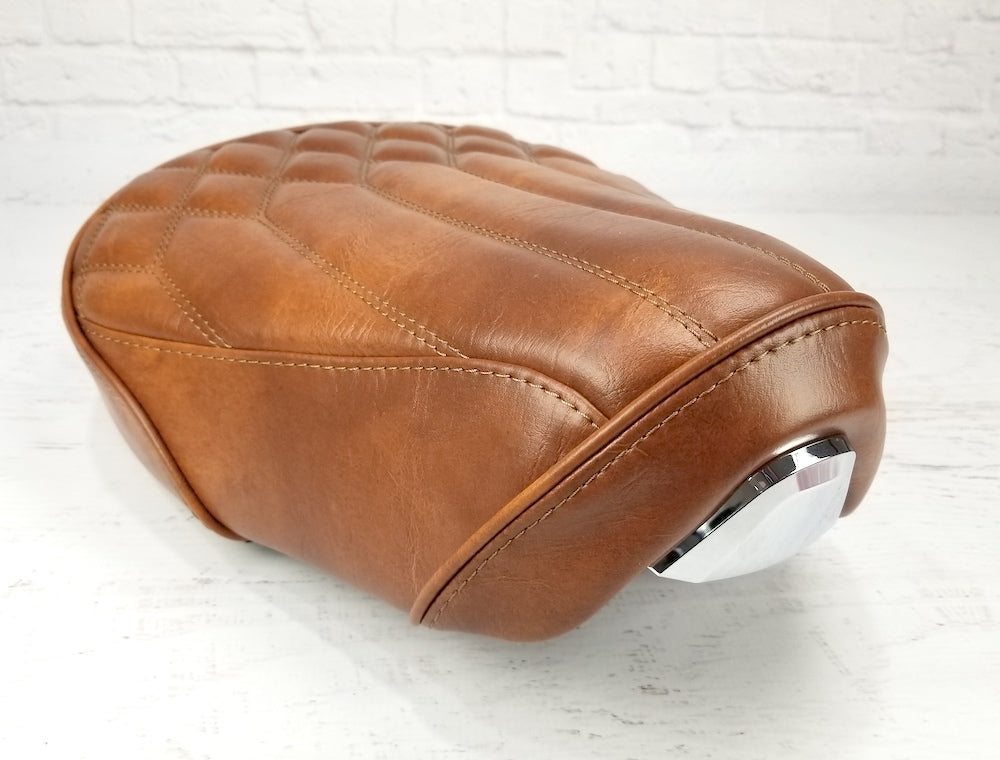 Honda Super Cub chestnut diamond seat cover