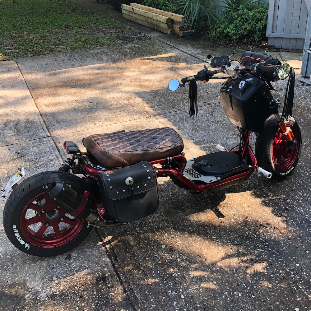 Maddog 50 150 Gen V with tobacco diamond seat cover by Cheeky Seats