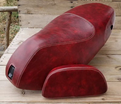 Piaggio Fly 50-150 Oxblood Seat Cover Handmade