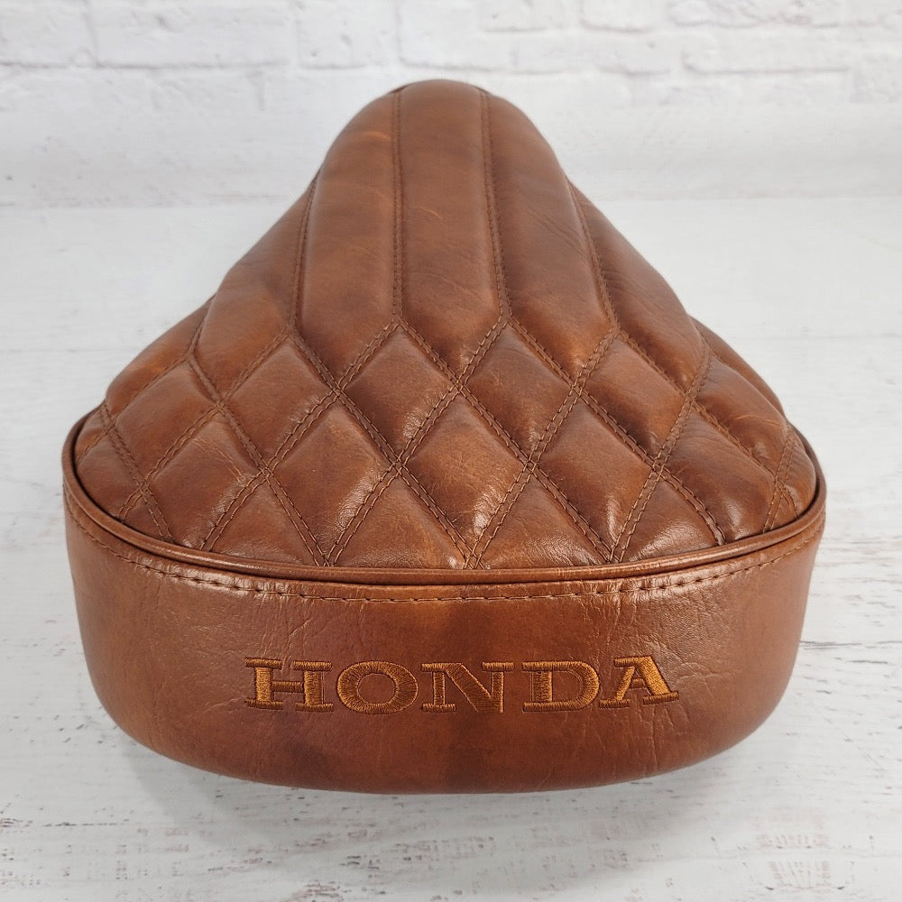 Honda Super Cub Chestnut Diamond Pleat Seat Cover