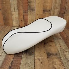 Vespa GTS 250 300 Seat Cover Vanilla Cream with Piping