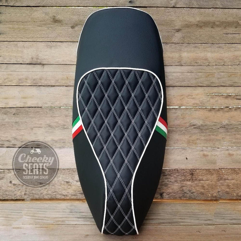 Vespa GTS Diamond Italian Seat Cover by Cheeky Seats