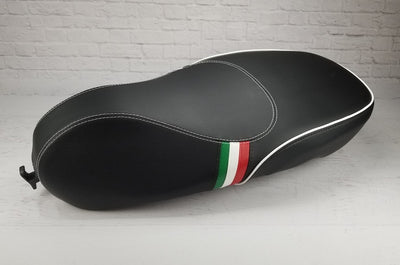 Vespa Sprint Primavera Black with Italian Racing Stripes
