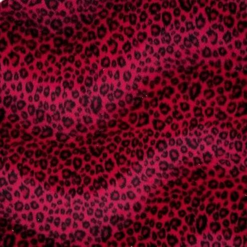 Vespa LX red cheetah fur spare tire cover